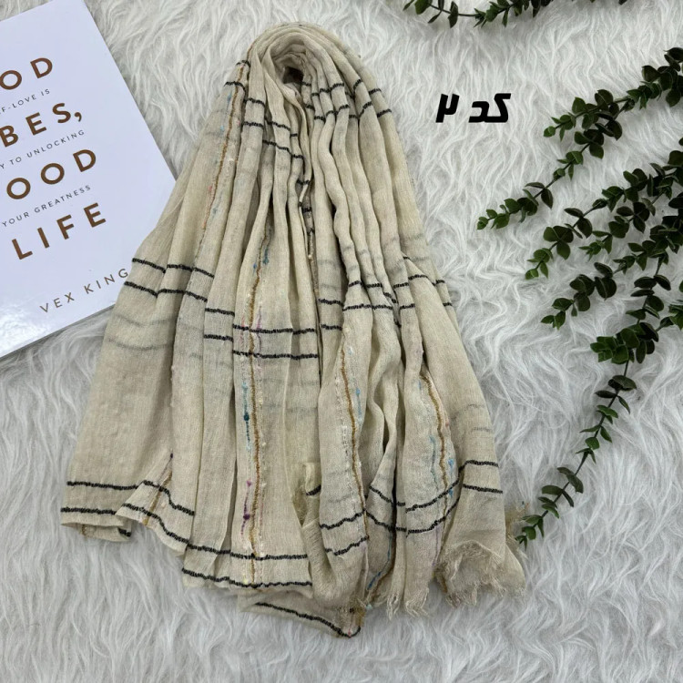 شال وارداتی کوک دوزی دور ریش کد 1805