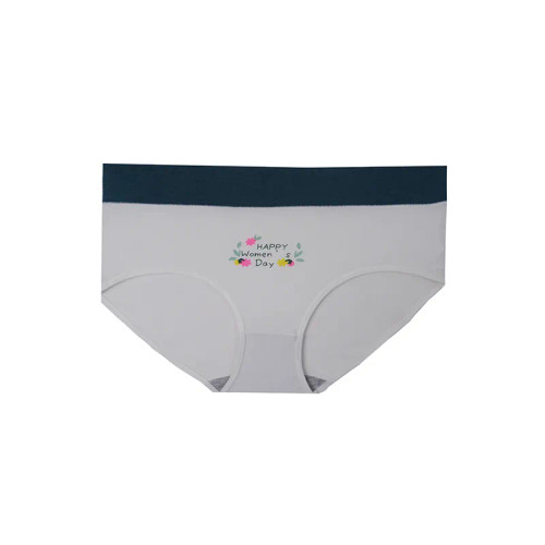 شورت زنانه اسلیپ نخی کمر پهن طرح برگ