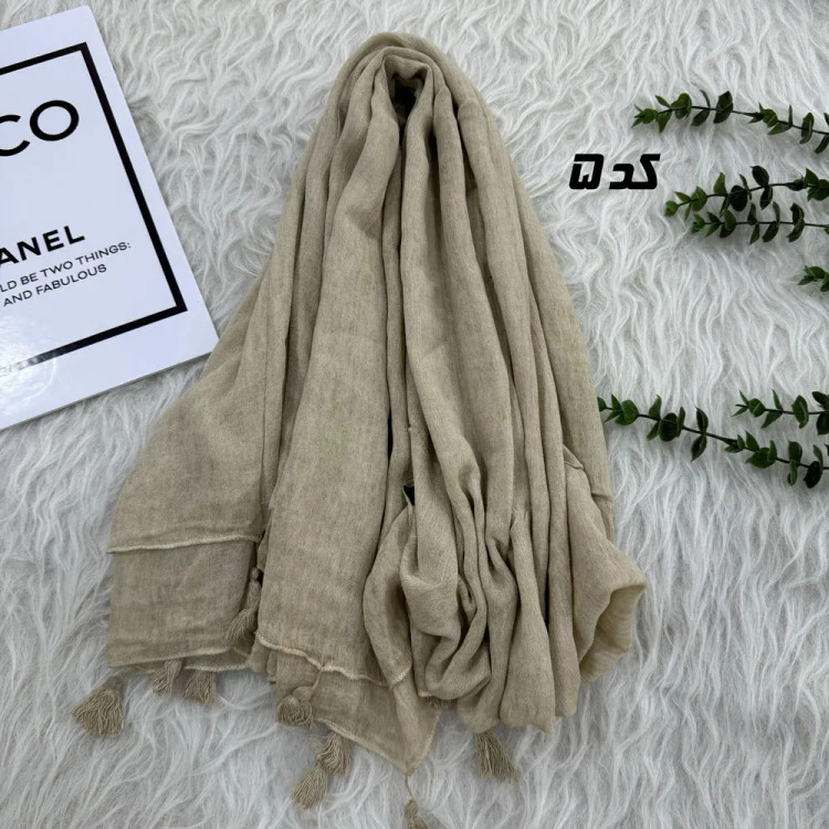 شال وارداتی سنگشور کنفی منگوله کد 1812