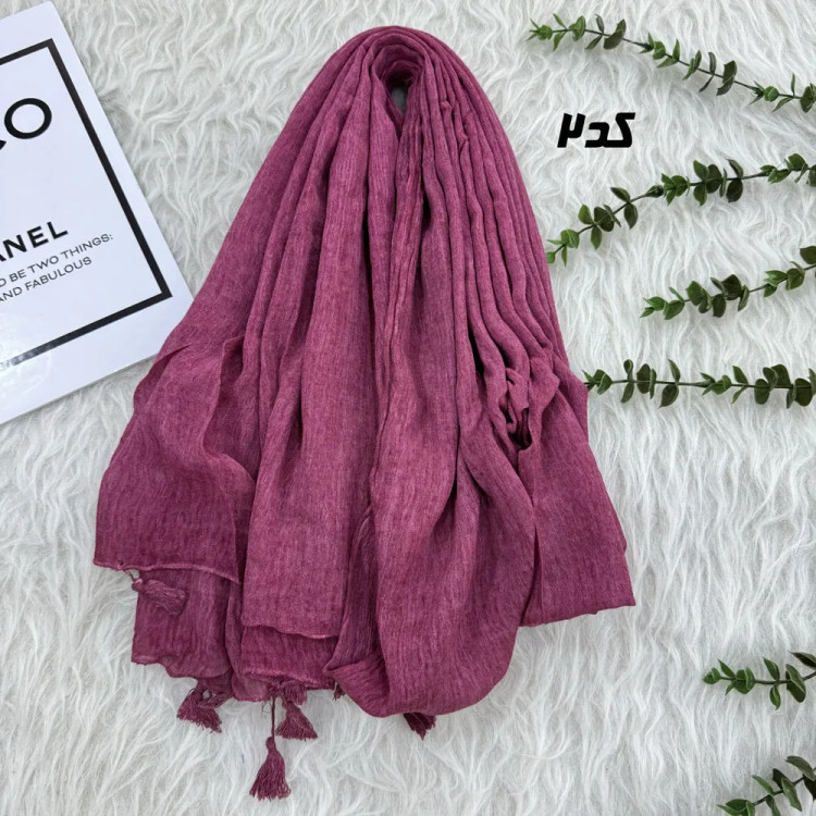 شال وارداتی سنگشور کنفی منگوله کد 1812