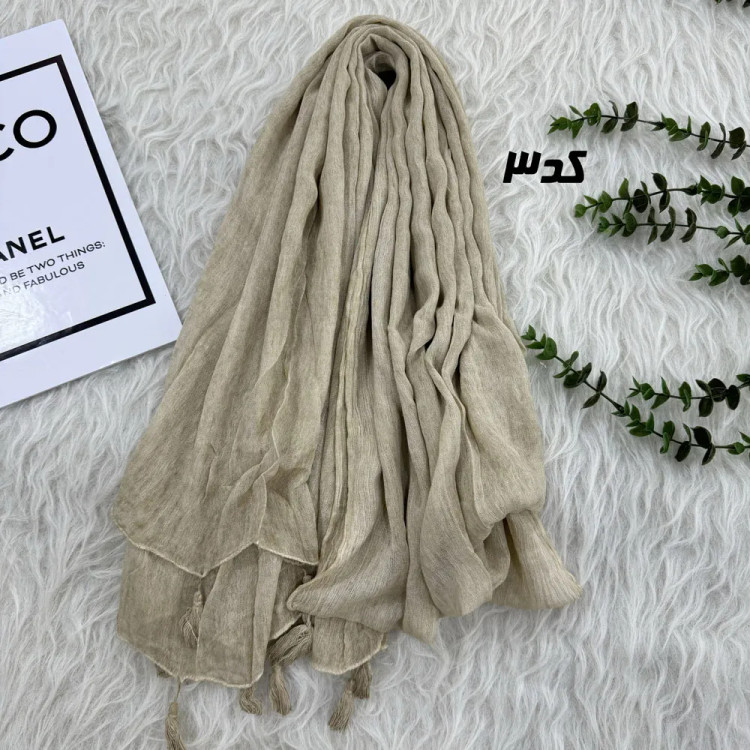 شال وارداتی سنگشور کنفی منگوله کد 1812