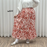 دامن بلند نخی طرح فلور کد 1816