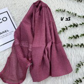 شال وارداتی دستک دانتل لمه کد 1811