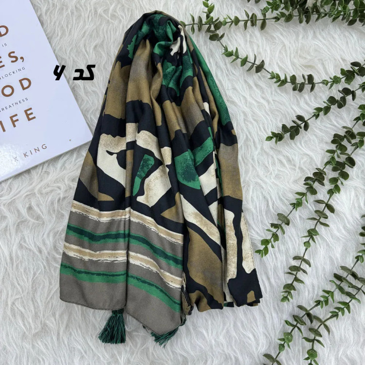 شال نخی طرحدار کد 1714