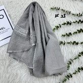 شال وارداتی دستک دانتل لمه کد 1811