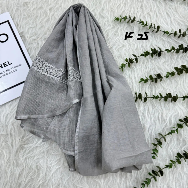 شال وارداتی دستک دانتل لمه کد 1811