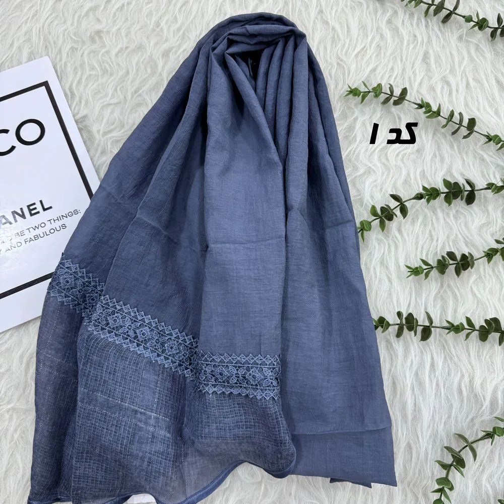 شال وارداتی دستک دانتل لمه کد 1811