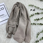 شال وارداتی دستک دانتل لمه کد 1811