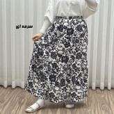 دامن بلند نخی طرح فلور کد 1816