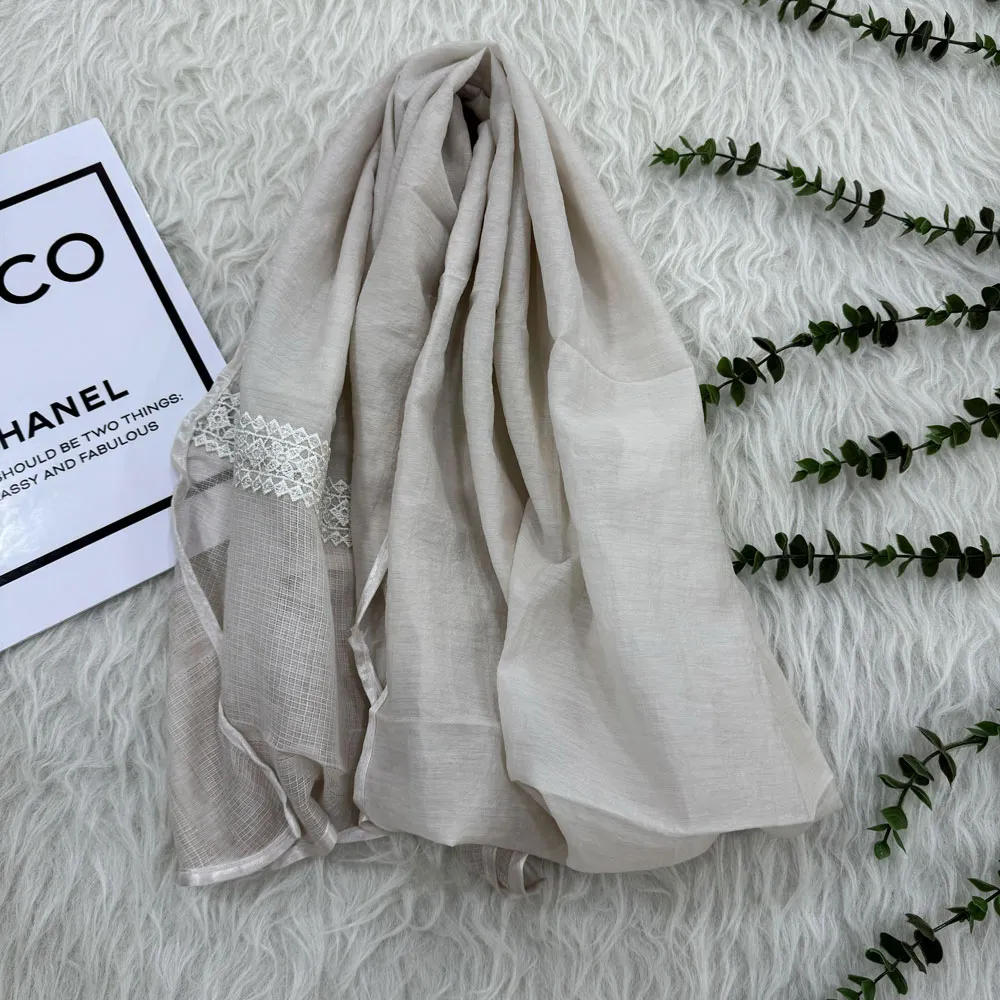 شال وارداتی دستک دانتل لمه کد 1811