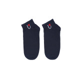 جوراب مچی زنانه پنبه بوکله طرح لبخند و قلب