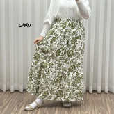 دامن بلند نخی طرح فلور کد 1816