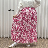 دامن بلند نخی طرح فلور کد 1816