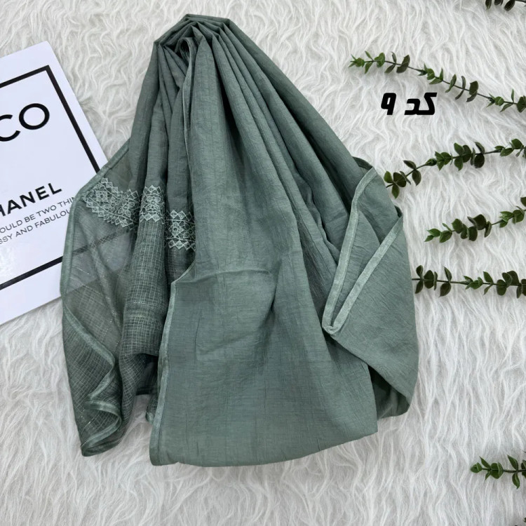 شال وارداتی دستک دانتل لمه کد 1811