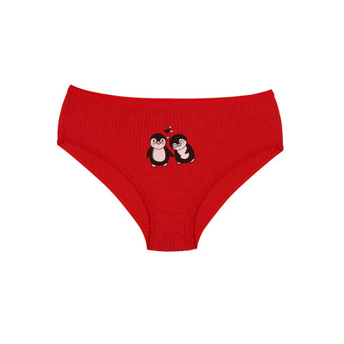 شورت زنانه اسلیپ کبریتی طرح پنگوئن برند وارجان