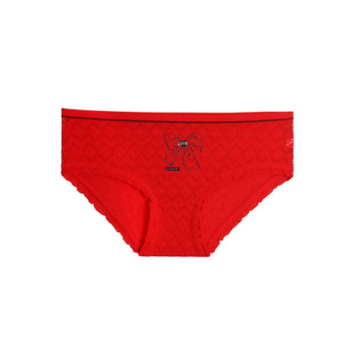 شورت دخترانه اسلیپ فانتزی جلو چاپی طرح پاپیون LOVE