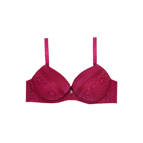 سوتین اسفنجی فنردار گیپور لبه ساتن جک دار برند بنیس BINNYS کاپ C