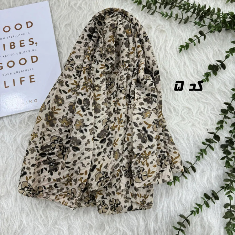 شال پلیسه آبرنگی کد 1709