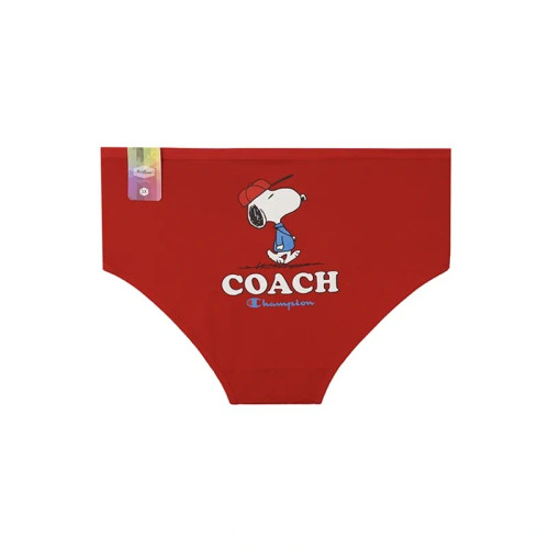 شورت زنانه اسلیپ کش پهن پشت چاپی طرح اسنوپی COACH برند بانو