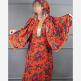 ست پیراهن و شال نخی ترکمنستان