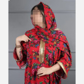 ست پیراهن و شال نخی ترکمنستان