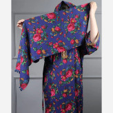 ست پیراهن و شال نخی ترکمنستان