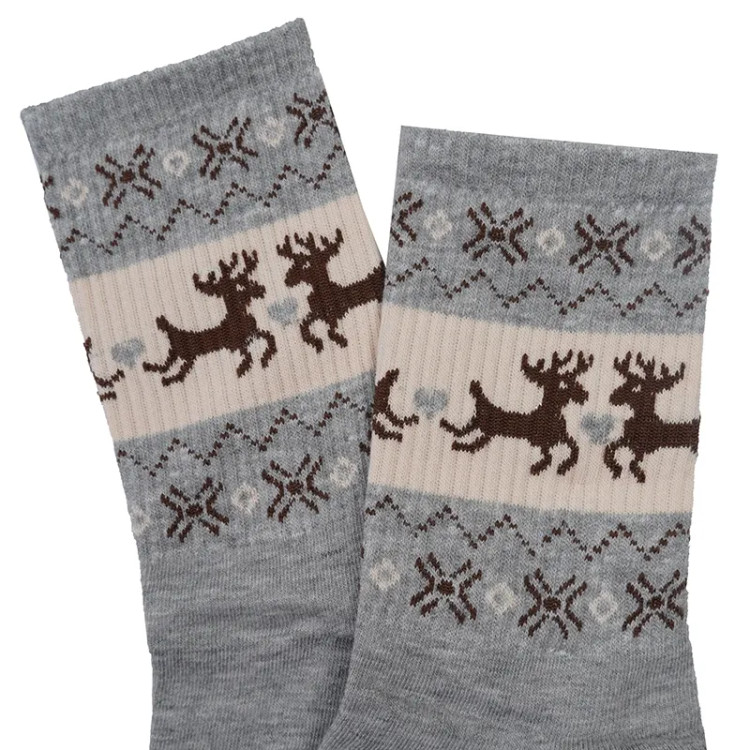 جوراب ساقدار زنانه طرح چاپی گوزن