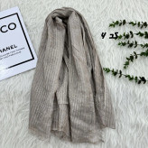 شال وارداتی کنفی دور ریش راه راه کد 1810