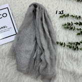 شال وارداتی کنفی دور ریش راه راه کد 1810