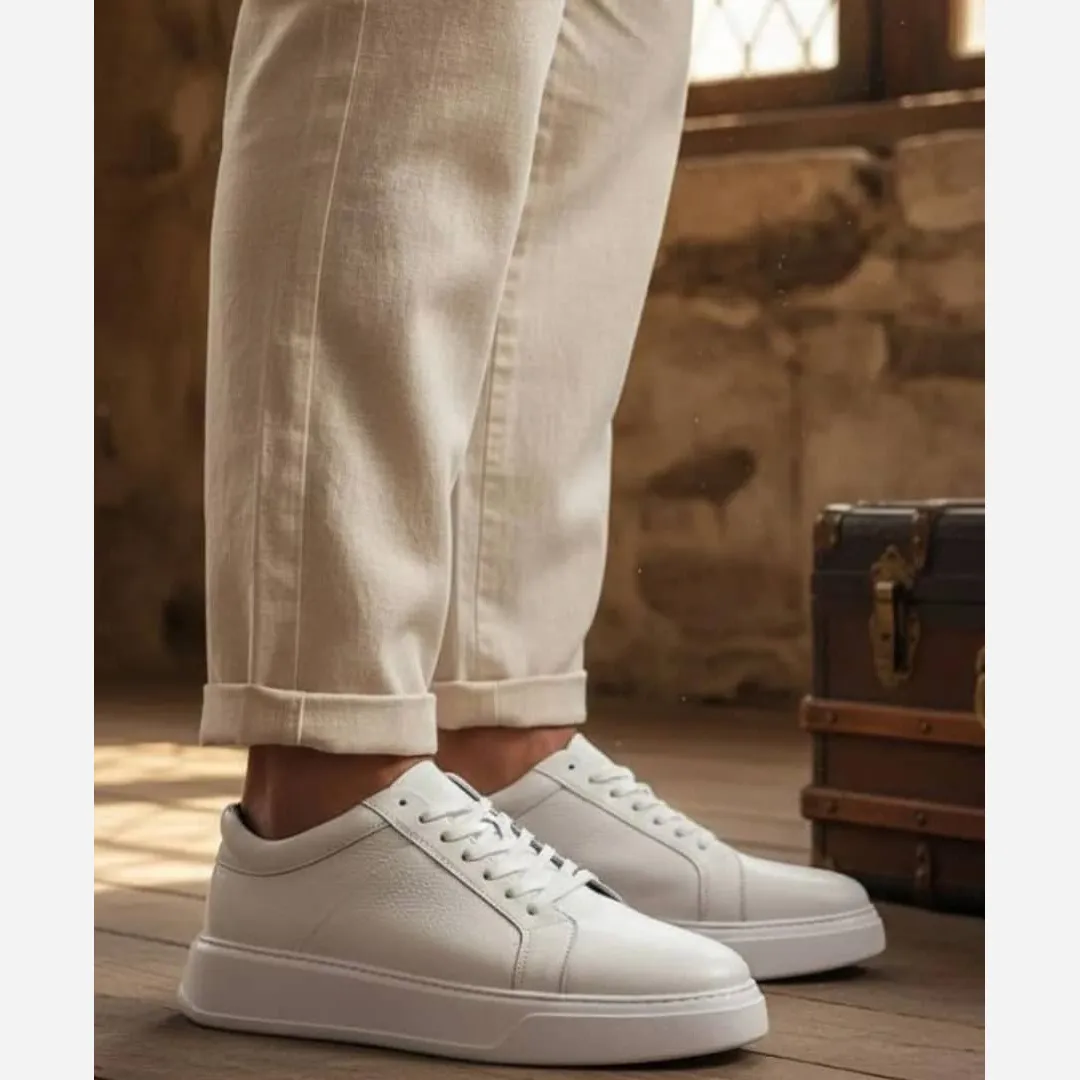 ونس بوفالو تمام چرم طبیعی سفید سایز 40 تا 44