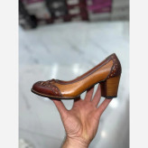 کفش پاشنه دار چرم گاوی زنانه مدل ایکس سایز 36 حراج تک سایز