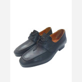 کالج چرم طبیعی زنانه مدل بندی مشکی عسلی سایز 37 تا 40