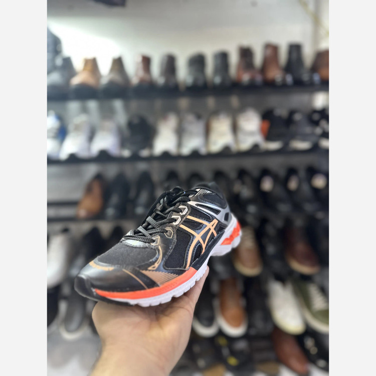 کفش اسپرت اسیکس سفید مشکی مردانه زنانه سایز 37 تا 44 زیره پی یو رویه اسپیسر فوم