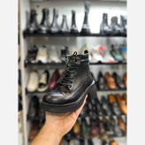 نیم بوت زنانه چرم طبیعی پاشنه پهن سایز 37 تا 40