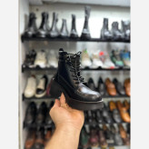 نیم بوت زنانه چرم طبیعی پاشنه پهن سایز 37 تا 40