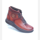 نیم بوت چرم طبیعی مردانه عسلی بندی سایز 40 تا 44