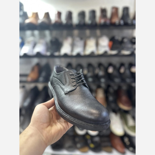 کفش مردانه چرم گاوی سایز 40 تا 45 زیره پی یو خار پاشنه دار