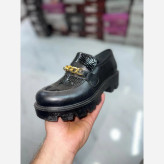 لوفر تمام چرم گاوی مشکی حراج تک سایز 36 تا 39 قالب استاندارد