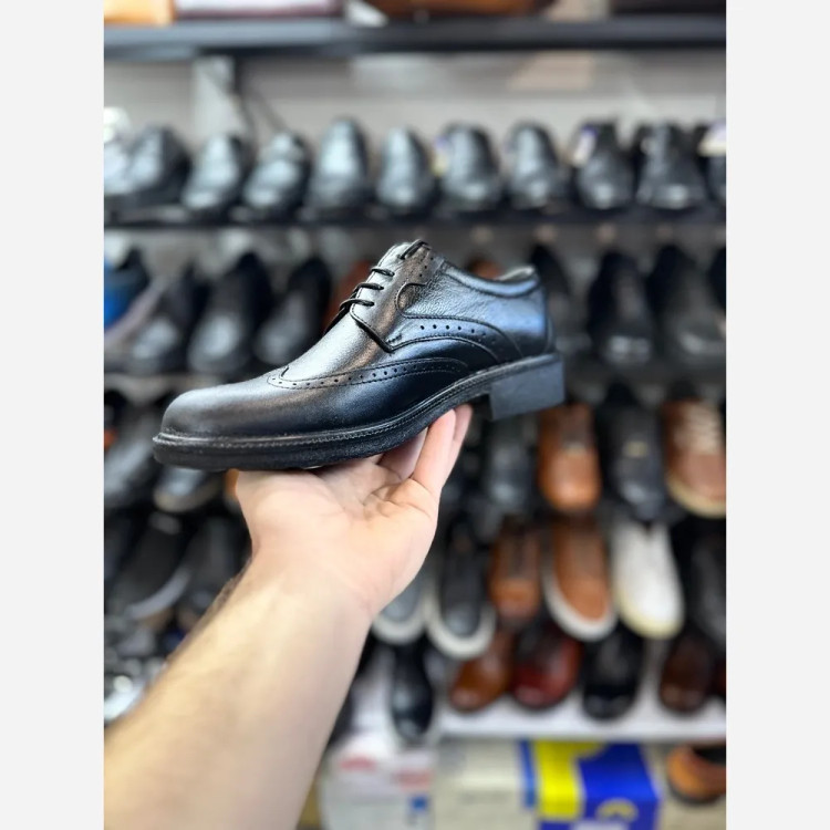 کفش تمام چرم طبیعی مردانه هشترک سایز 40 تا 45 ضمانت اصالت چرم