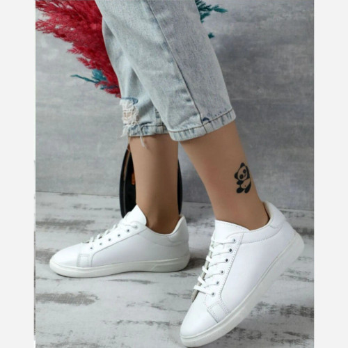 ونس اسپرت چرم صنعتی زیره ایربولینگ سایزبندی 37 تا 40 مشکی سفید