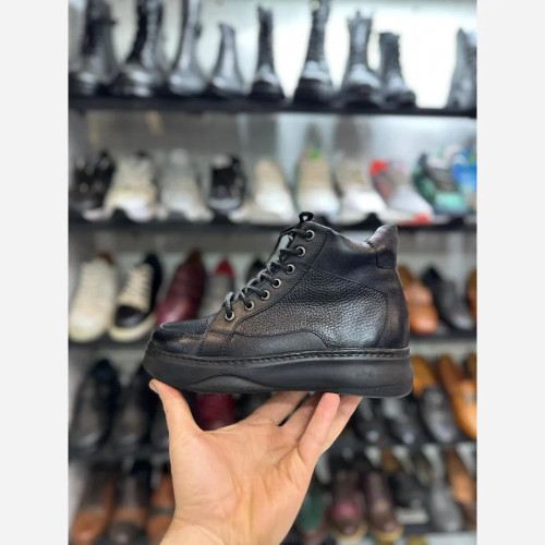 نیم بوت لژدار زنانه تمام چرم طبیعی سایزبندی 37 تا 40