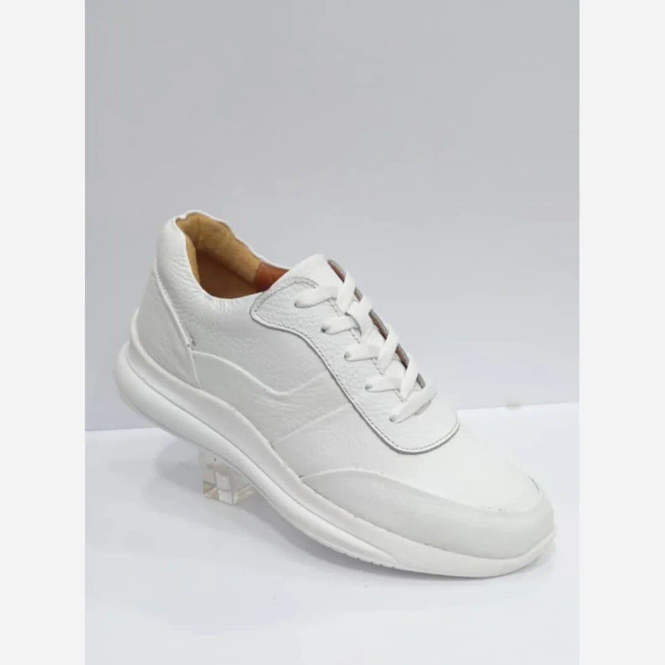 ونس تمام چرم طبیعی زنانه سفید سایز 37 تا 40 آستر بزی زیره ترمو