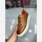 ونس تمام چرم گاوی عسلی پاشنه 5 سانتی سایز 37 حراج تک سایز