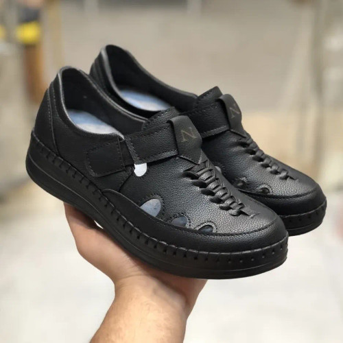 کفش طبی تابستانه مدل جیران مشکی