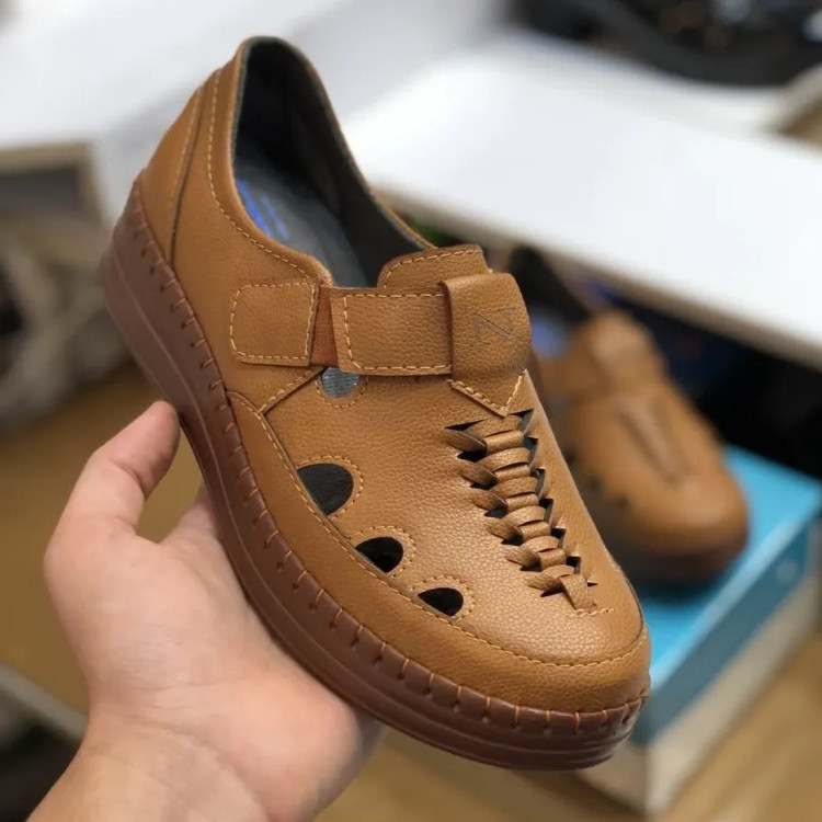 کفش طبی تابستانه مدل جیران عسلی