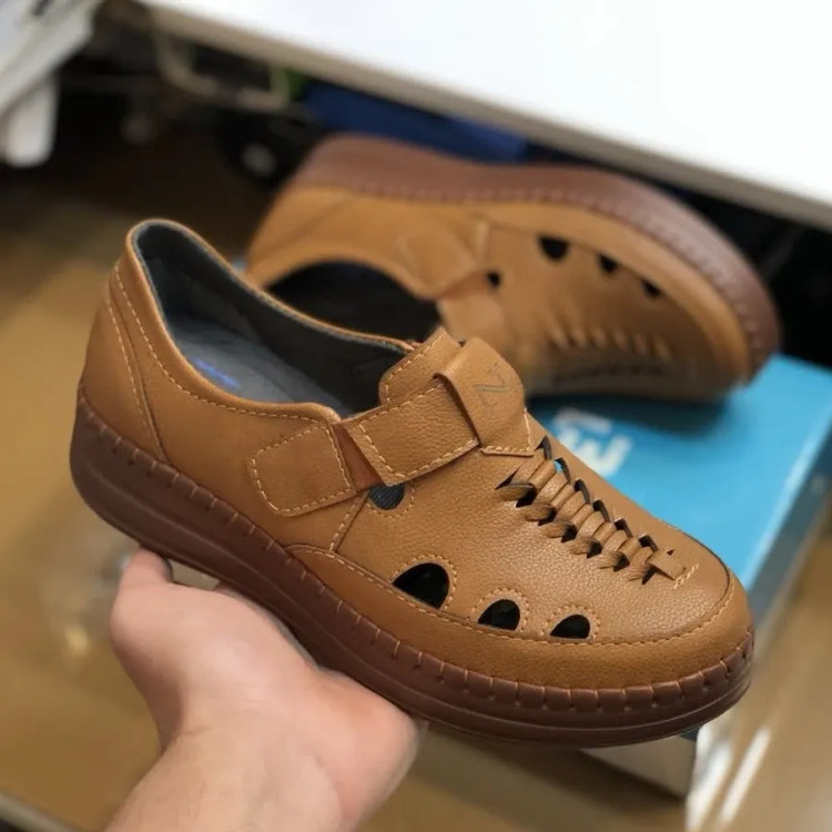 کفش طبی تابستانه مدل جیران عسلی