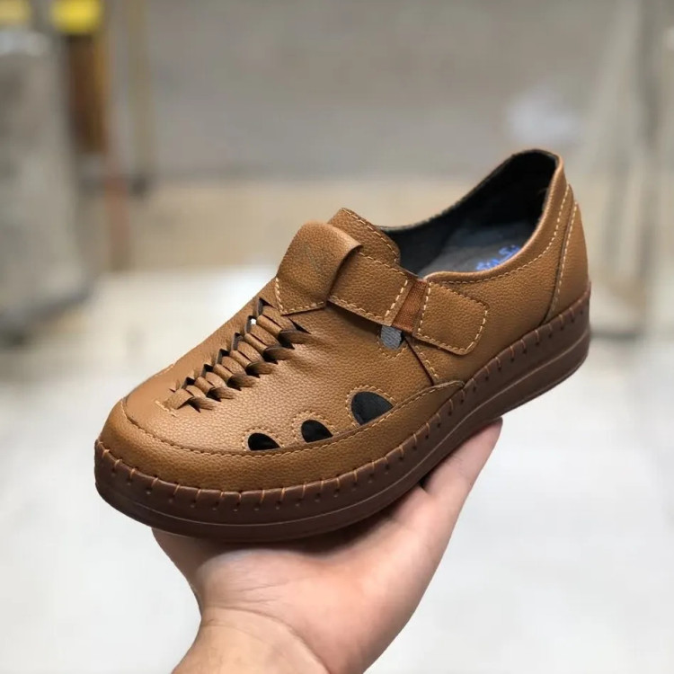 کفش طبی تابستانه مدل جیران عسلی