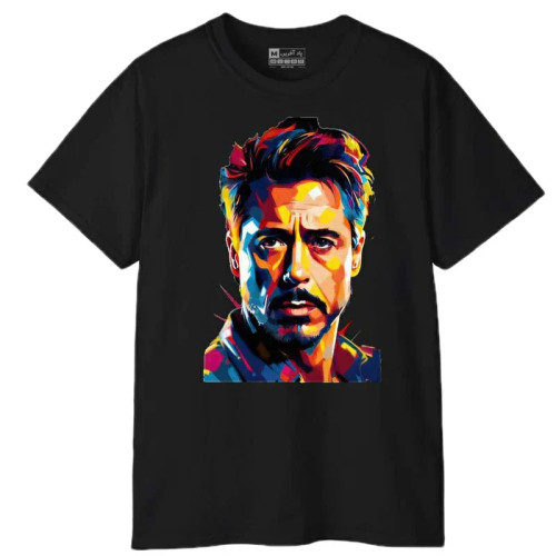 تیشرت آستین کوتاه مردانه پاد آفرین مدل ایرون من کد 1756 طرح چاپ مقاوم