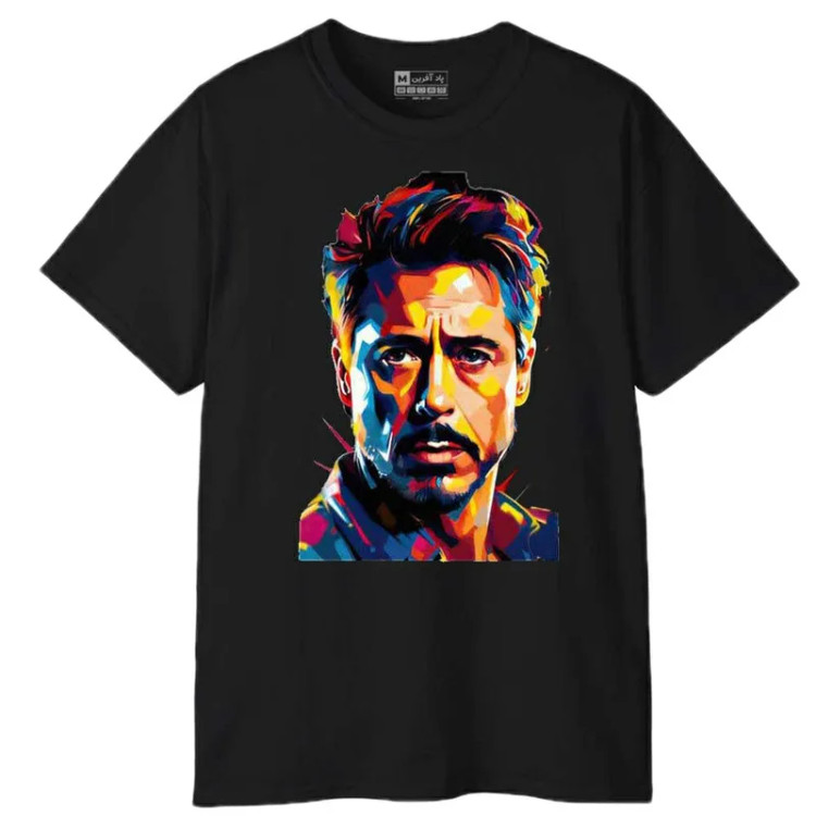 تیشرت آستین کوتاه مردانه پاد آفرین مدل ایرون من کد 1756 طرح چاپ مقاوم