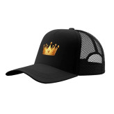 کلاه کپ پاد آفرین مدل تاج پادشاهی طرح هندسی جنس کتان مناسب اسپرت روزمره مهمانی